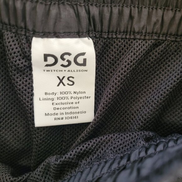 DSG Womens Black Nylon Blend Cargo Joggers Pants XS Elastic Waist & Drawstring - Picture 4 of 6